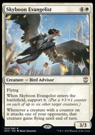 Skyboon Evangelist (Promo Pack) [Streets of New Capenna Commander Promos] | GnG Games