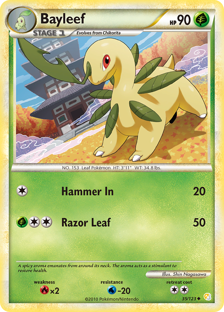 Bayleef (35/123) [HeartGold & SoulSilver: Base Set] | GnG Games
