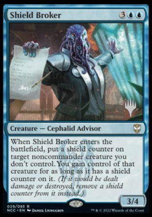 Shield Broker (Promo Pack) [Streets of New Capenna Commander Promos] | GnG Games