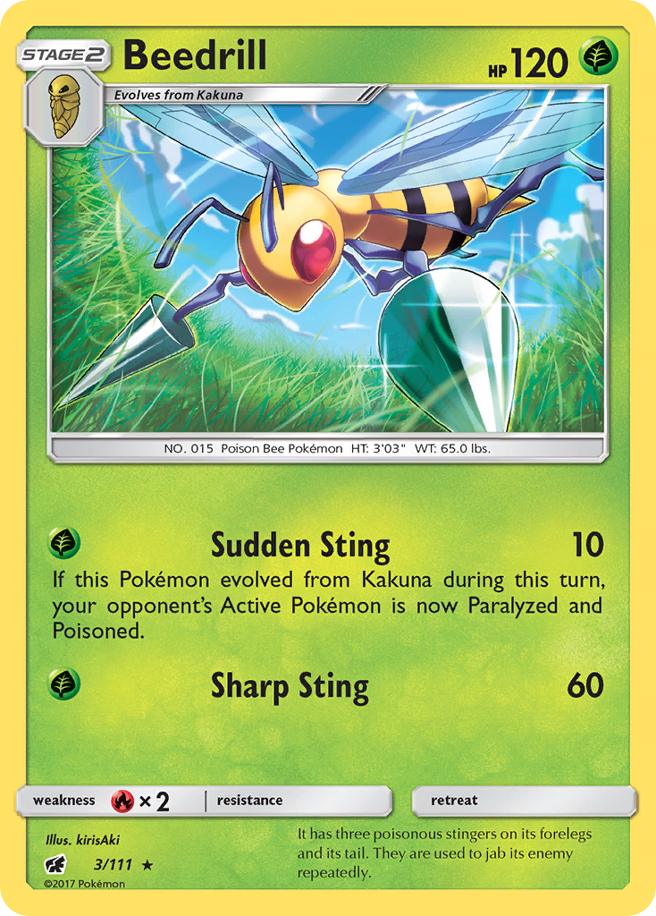 Beedrill (3/111) [Sun & Moon: Crimson Invasion] | GnG Games