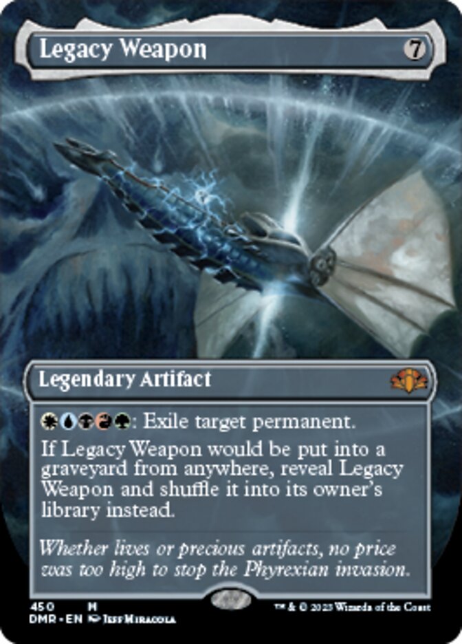 Legacy Weapon (Borderless Alternate Art) [Dominaria Remastered] | GnG Games
