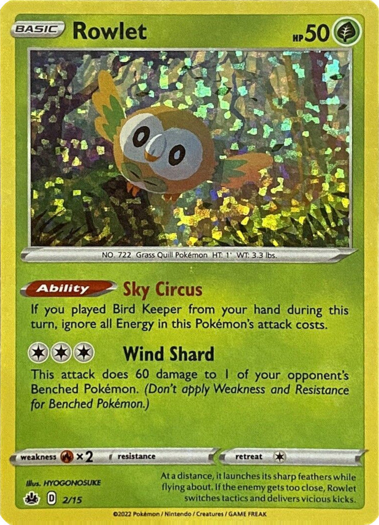 Rowlet (2/15) [McDonald's Promos: Match Battle] | GnG Games