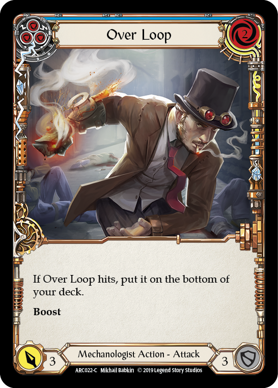 Over Loop (Blue) [ARC022-C] 1st Edition Rainbow Foil | GnG Games