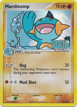 Marshtomp (38/100) (Stamped) [EX: Crystal Guardians] | GnG Games