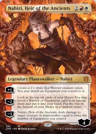 Nahiri, Heir of the Ancients (Borderless) [Zendikar Rising] | GnG Games