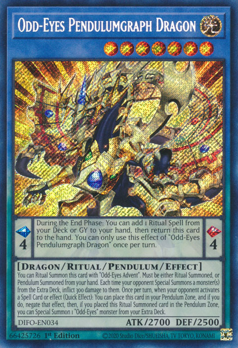 Odd-Eyes Pendulumgraph Dragon [DIFO-EN034] Secret Rare | GnG Games