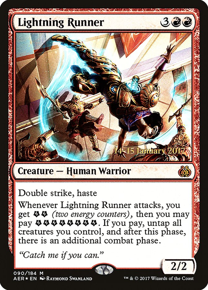 Lightning Runner  [Aether Revolt Prerelease Promos] | GnG Games