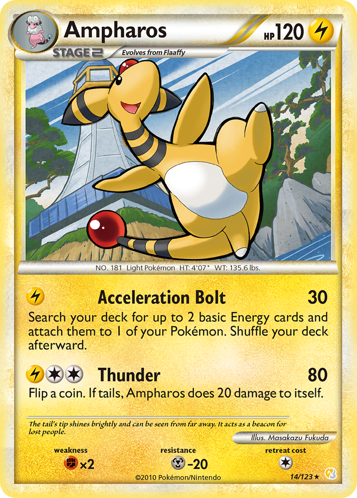 Ampharos (14/123) [HeartGold & SoulSilver: Base Set] | GnG Games