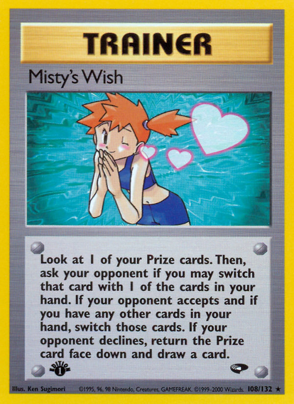 Misty's Wish (108/132) [Gym Challenge 1st Edition] | GnG Games