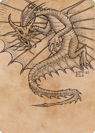 Ancient Gold Dragon Art Card (44) [Commander Legends: Battle for Baldur's Gate Art Series] | GnG Games