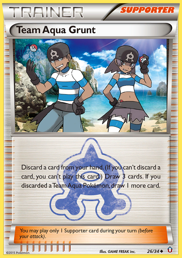 Team Aqua Grunt (26/34) [XY: Double Crisis] | GnG Games