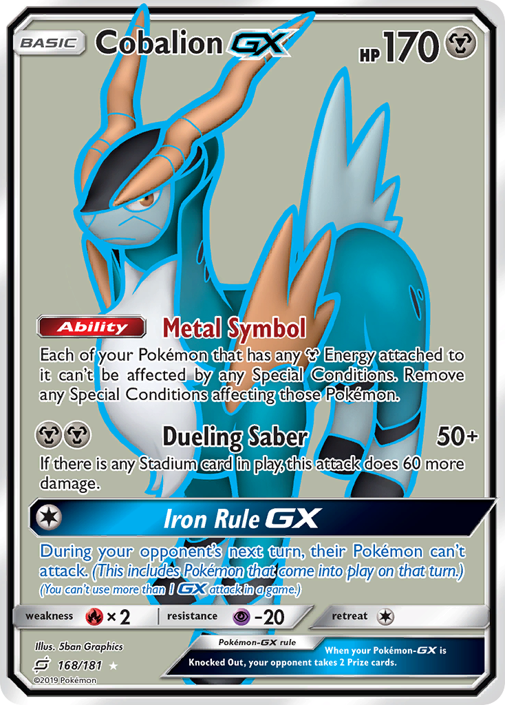 Cobalion GX (168/181) [Sun & Moon: Team Up] | GnG Games