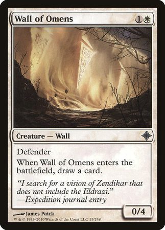 Wall of Omens [Rise of the Eldrazi] | GnG Games