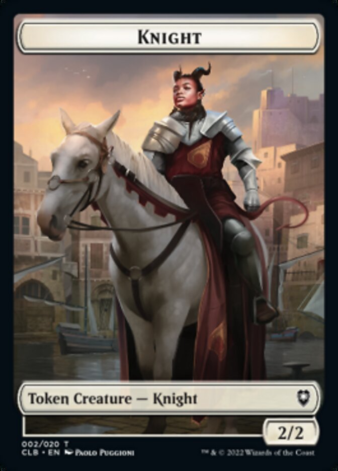 Knight Token [Commander Legends: Battle for Baldur's Gate Tokens] | GnG Games