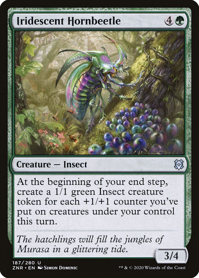 Iridescent Hornbeetle [Zendikar Rising] | GnG Games