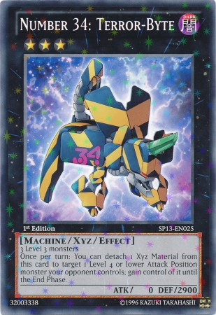 Number 34: Terror-Byte [SP13-EN025] Starfoil Rare | GnG Games