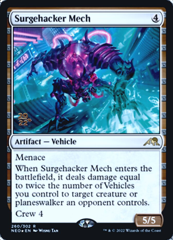 Surgehacker Mech [Kamigawa: Neon Dynasty Prerelease Promos] | GnG Games