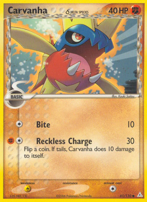 Carvanha (61/110) (Delta Species) [EX: Holon Phantoms] | GnG Games