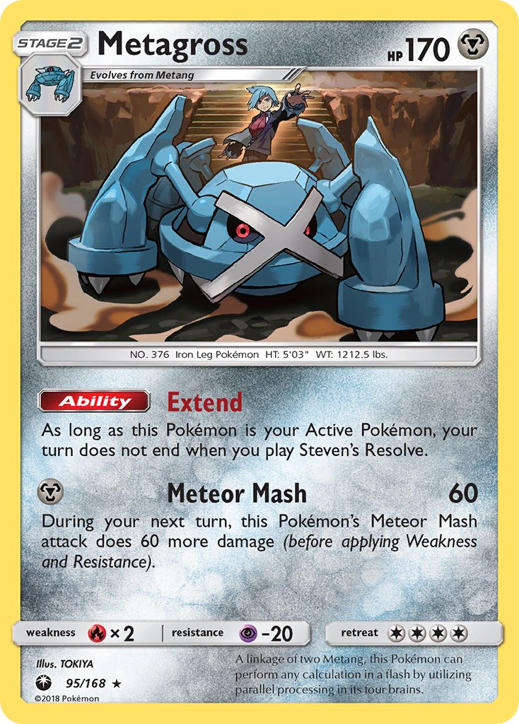 Metagross (95/168) (Prerelease Kit Exclusive) (Theme Deck Exclusive) [Sun & Moon: Celestial Storm] | GnG Games