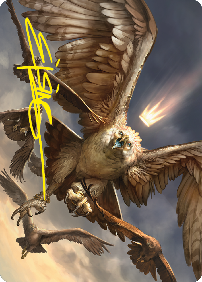Gwaihir, Greatest of the Eagles Art Card (Gold-Stamped Signature) [The Lord of the Rings: Tales of Middle-earth Art Series] | GnG Games