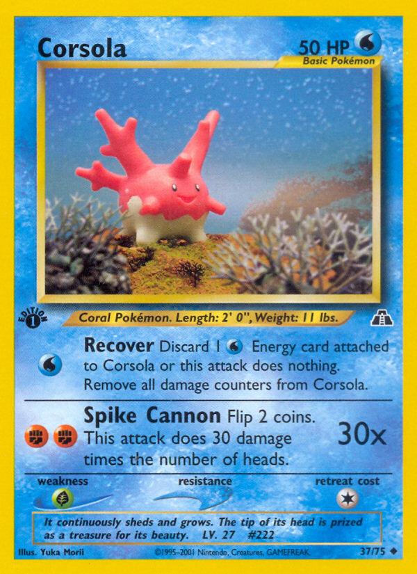 Corsola (37/75) [Neo Discovery 1st Edition] | GnG Games