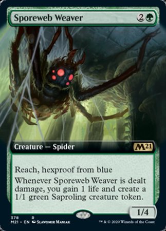 Sporeweb Weaver (Extended Art) [Core Set 2021] | GnG Games