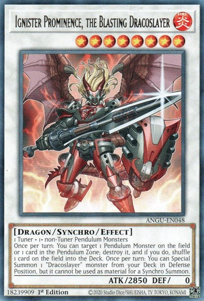 Ignister Prominence, the Blasting Dracoslayer (Rare) [ANGU-EN048] Rare | GnG Games