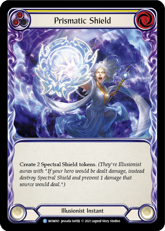 Prismatic Shield (Yellow) [MON093] 1st Edition Normal | GnG Games