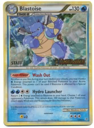 Blastoise (13/95) (Staff Prerelease Promo) [HeartGold & SoulSilver: Black Star Promos] | GnG Games