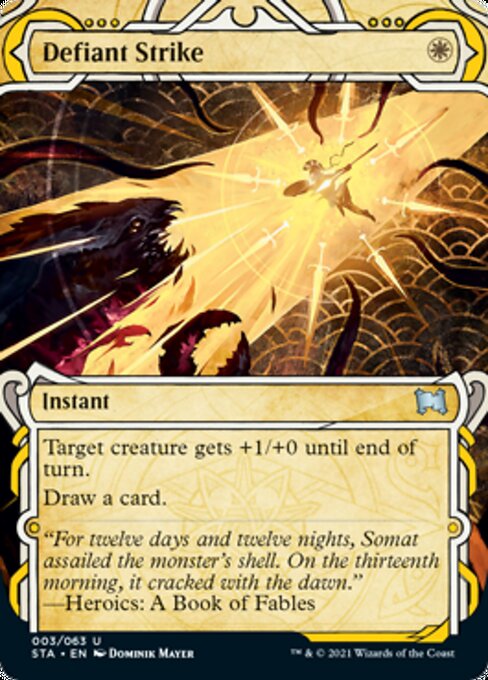 Defiant Strike (Etched Foil) [Strixhaven Mystical Archive] | GnG Games