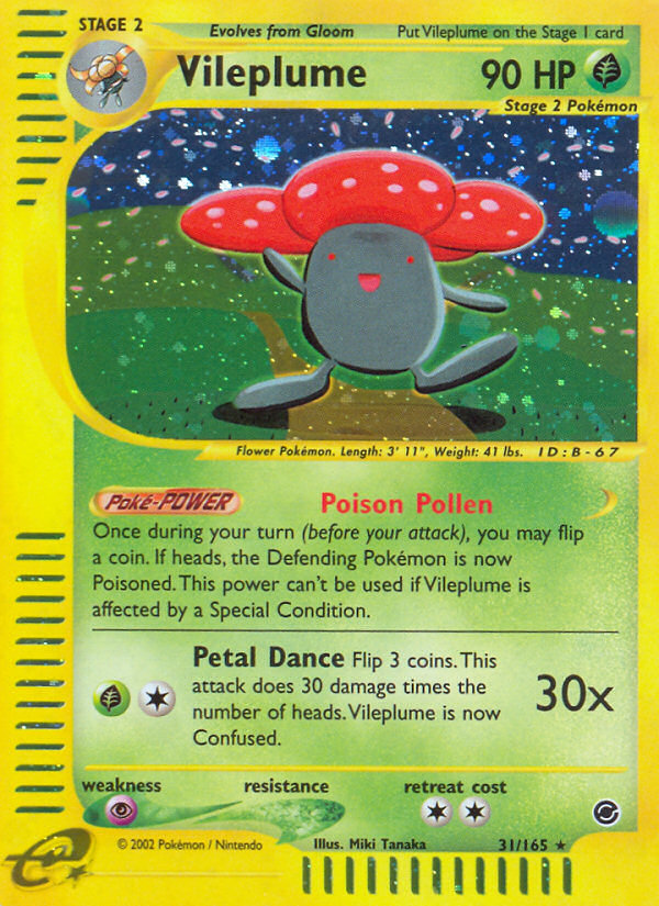 Vileplume (31/165) [Expedition: Base Set] | GnG Games