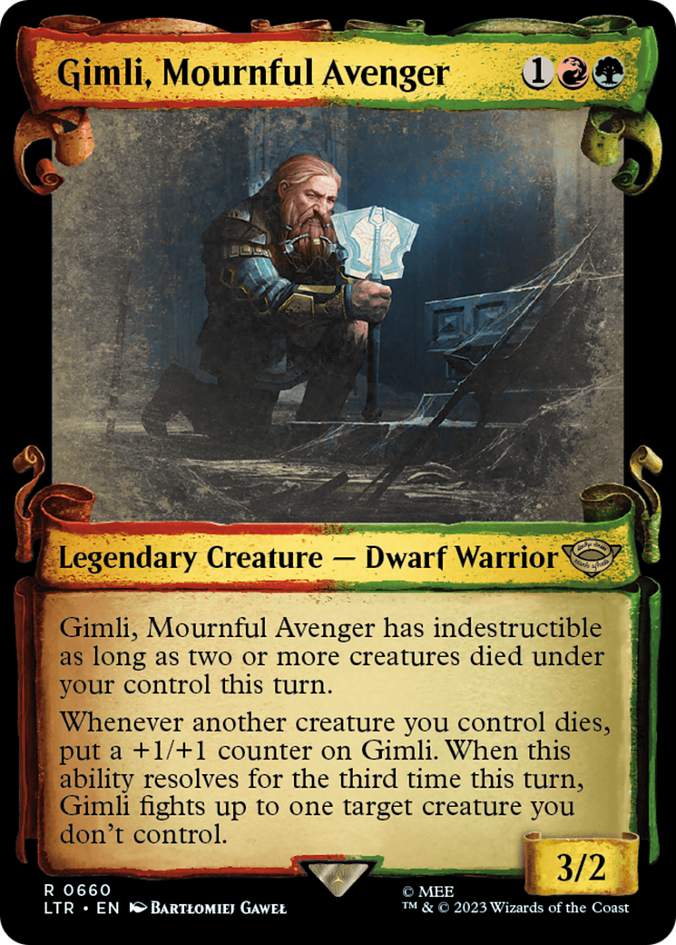 Gimli, Mournful Avenger [The Lord of the Rings: Tales of Middle-Earth Showcase Scrolls] | GnG Games