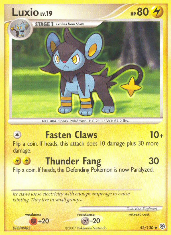 Luxio (52/130) [Diamond & Pearl: Base Set] | GnG Games