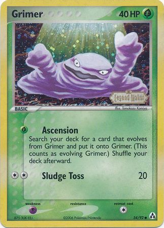 Grimer (54/92) (Stamped) [EX: Legend Maker] | GnG Games