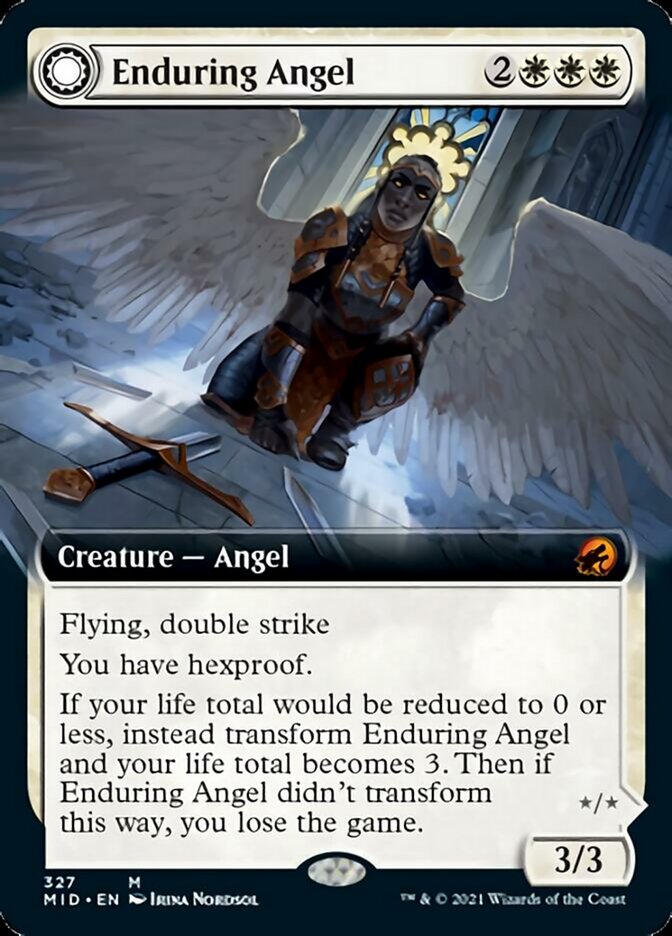 Enduring Angel // Angelic Enforcer (Extended) [Innistrad: Midnight Hunt] | GnG Games