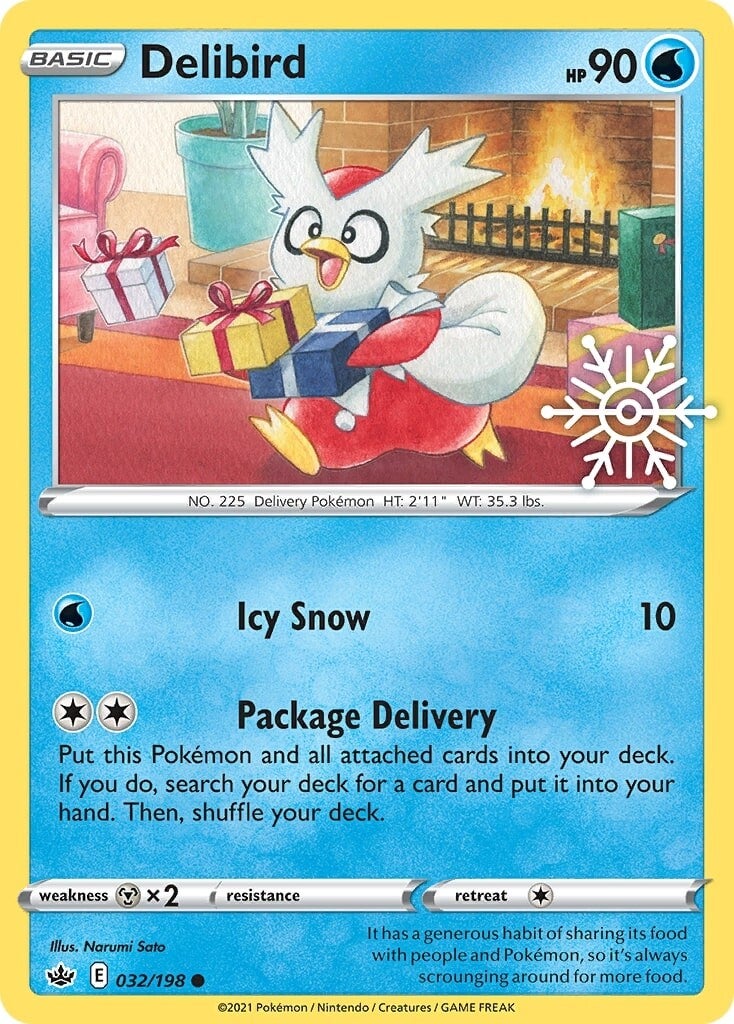 Delibird (032/198) (Holiday Calendar) [Sword & Shield: Chilling Reign] | GnG Games