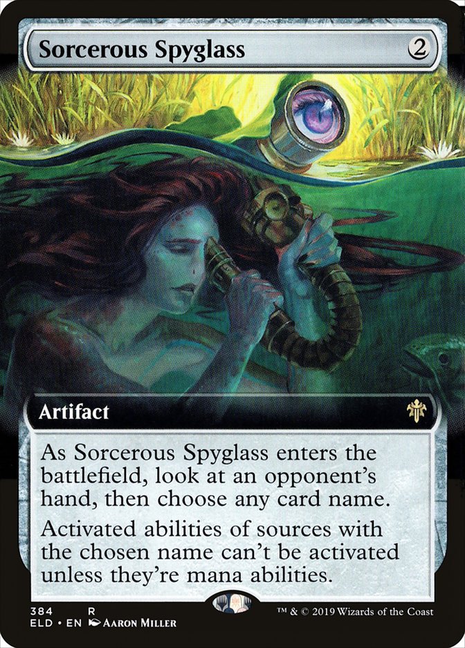 Sorcerous Spyglass (Extended Art) [Throne of Eldraine] | GnG Games