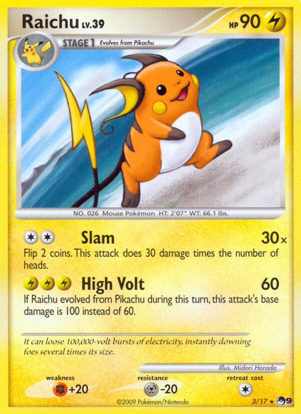 Raichu (3/17) [POP Series 9] | GnG Games