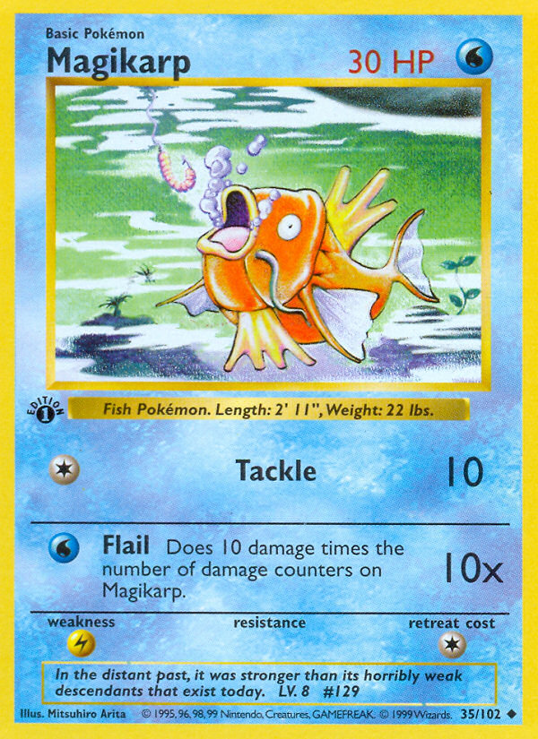 Magikarp (35/102) (Shadowless) [Base Set 1st Edition] | GnG Games