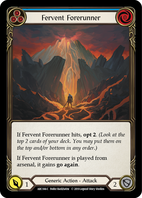 Fervent Forerunner (Blue) [ARC184-C] 1st Edition Normal | GnG Games