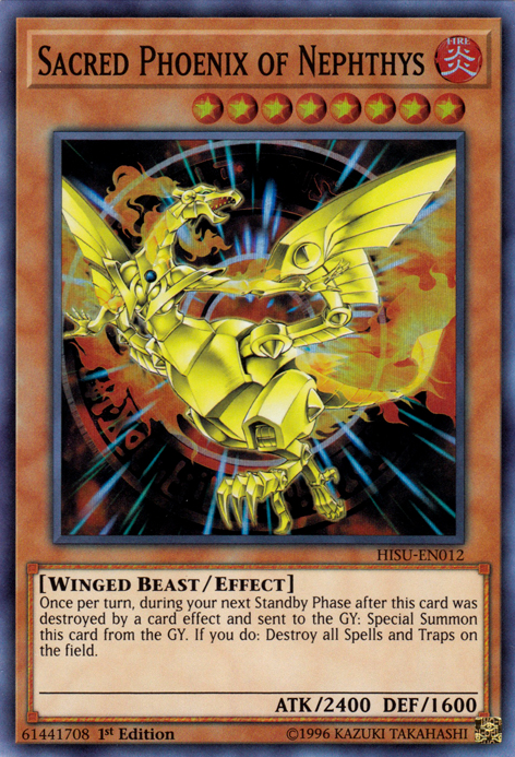 Sacred Phoenix of Nephthys [HISU-EN012] Super Rare | GnG Games