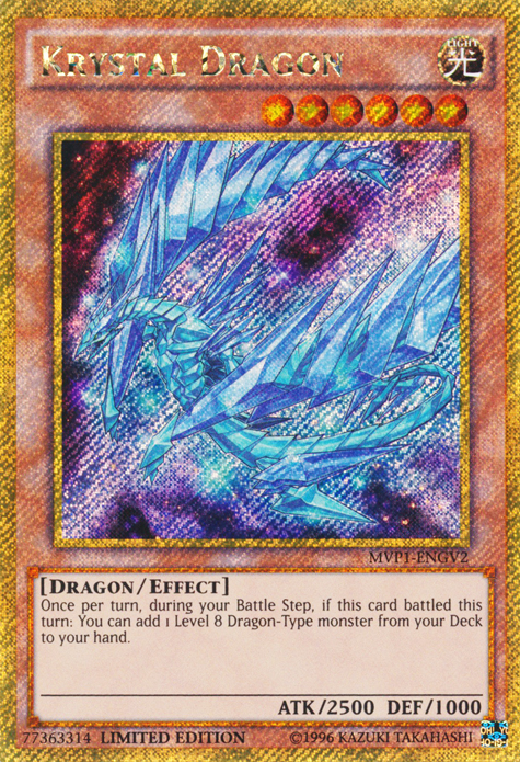 Krystal Dragon [MVP1-ENGV2] Gold Secret Rare | GnG Games