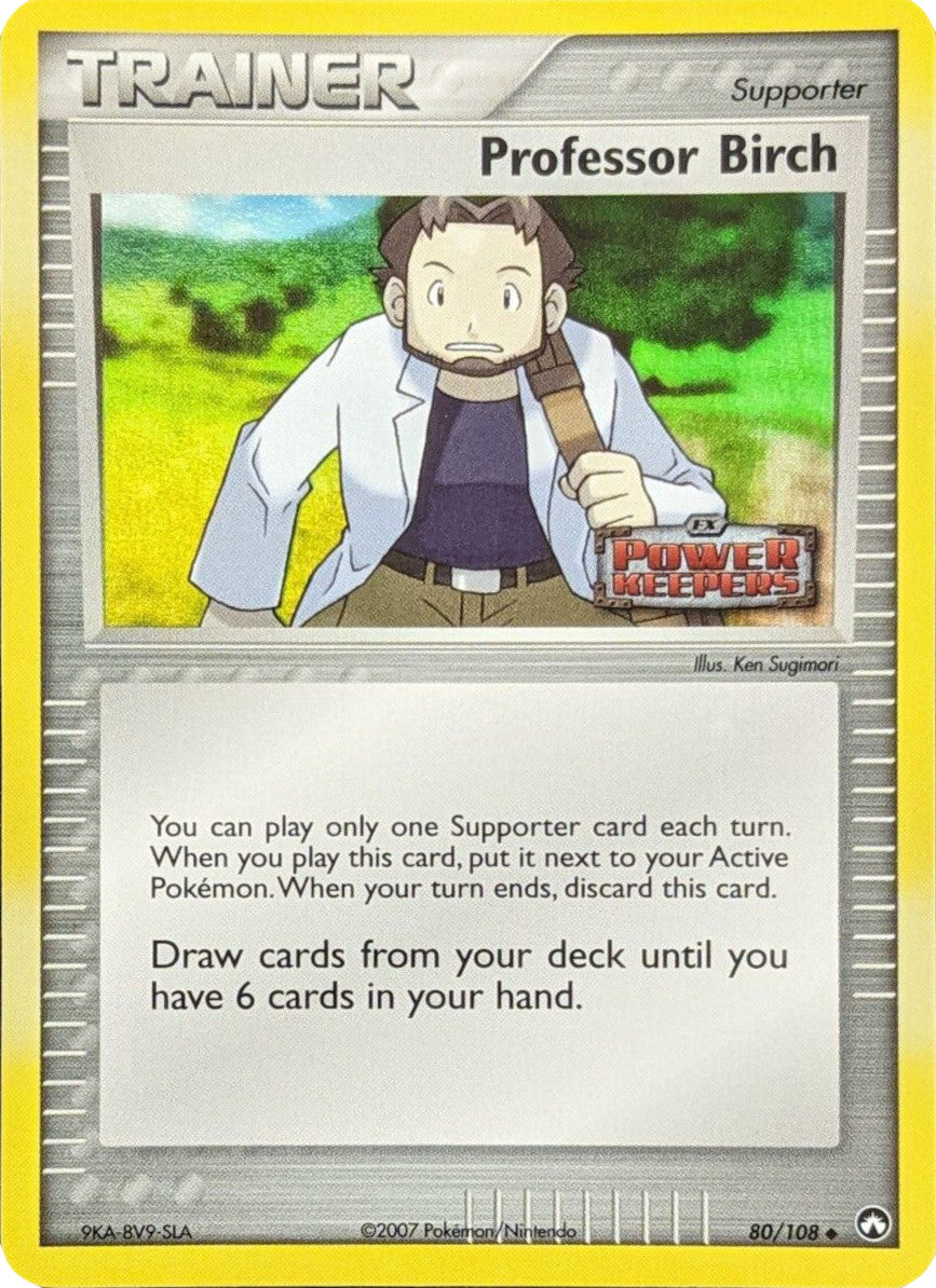 Professor Birch (80/108) (Stamped) [EX: Power Keepers] | GnG Games