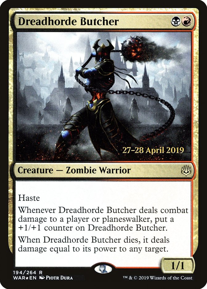 Dreadhorde Butcher  [War of the Spark Prerelease Promos] | GnG Games