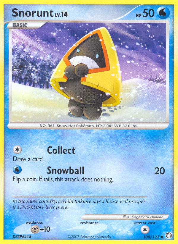 Snorunt (100/123) [Diamond & Pearl: Mysterious Treasures] | GnG Games