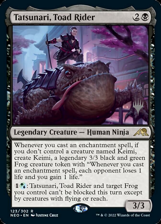 Tatsunari, Toad Rider (Promo Pack) [Kamigawa: Neon Dynasty Promos] | GnG Games