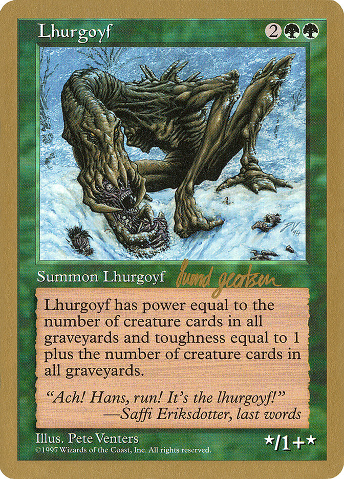 Lhurgoyf (Svend Geertsen) [World Championship Decks 1997] | GnG Games