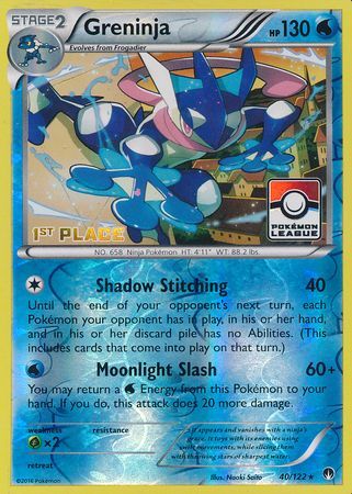 Greninja (40/122) (League Promo 1st Place) [XY: BREAKpoint] | GnG Games