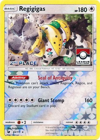 Regigigas (84/111) (League Promo 2nd Place) [Sun & Moon: Crimson Invasion] | GnG Games