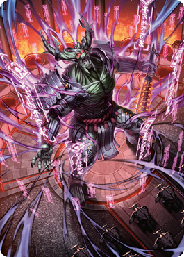 Hidetsugu, Devouring Chaos Art Card [Kamigawa: Neon Dynasty Art Series] | GnG Games